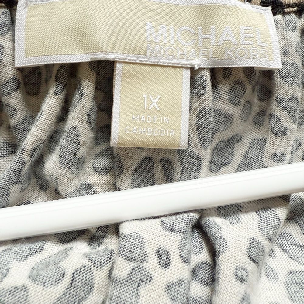 Michael Kors Leopard Print Knit Top - image 2